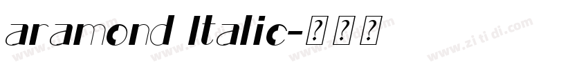 aramond Italic字体转换 aramond Italic字体转换